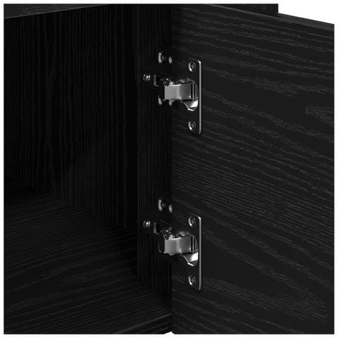 Carrello da Cucina  Nero Rovere 60x45x80 cm Legno Ingenerizzato - Foto 9