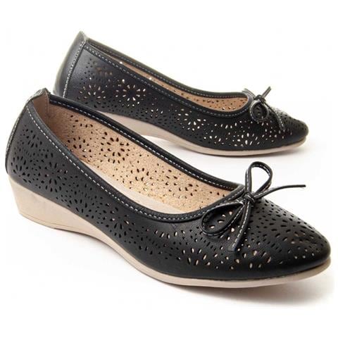 Mocassino Con Zeppa Mocalin Nero. - Foto 1