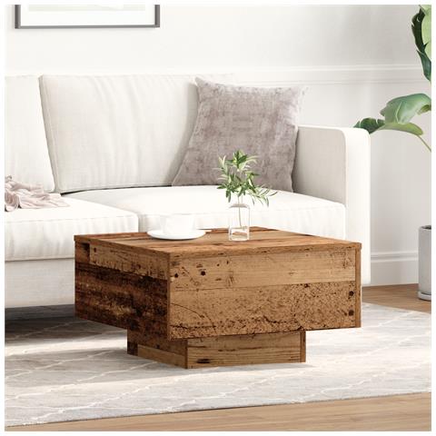 Tavolo da caffè , Legno antico, 55x55x31 cm, Legno ingegnerizzato - Foto 2