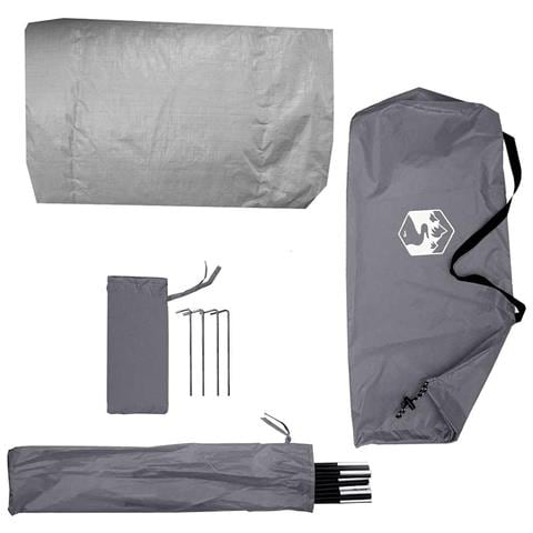 Tenda con tetto Altro Grigio e Nero 236 x 150 x 136 cm - Foto 9