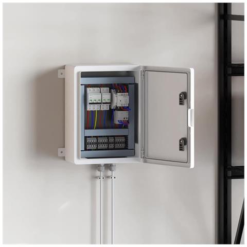 Armadietto di Controllo Grigio 30 x 16.5 x 40 cm Plastica ABS - Foto 2