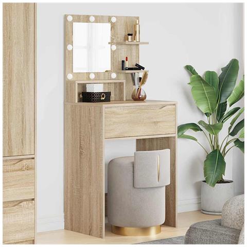 Tavoli da Trucco per Camera da Letto con cassetto Rovere Sonoma - Foto 2