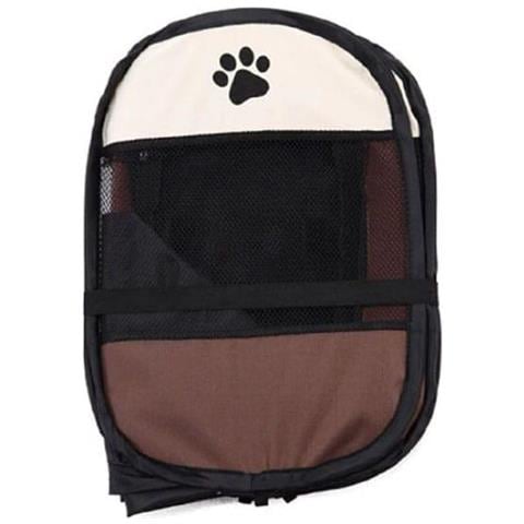 RETE PER CANI /GATTI Pieghevole in Tessuto Marrone Design Resistente x20 - Foto 6