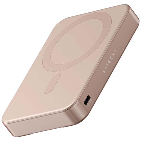 Powerbank Magnetico 10000mah Compatibile Qi2 15w Modello Onthego Con Supporto, Rosa - Foto 2