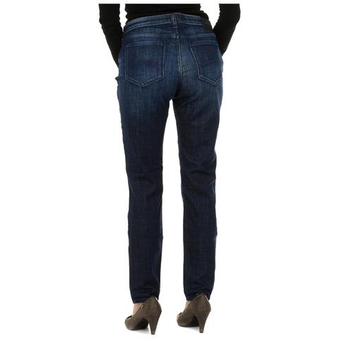 Pantaloni Lunghi In Denim Effetto Consumato 6y5j28-5d30z Donna - Foto 3