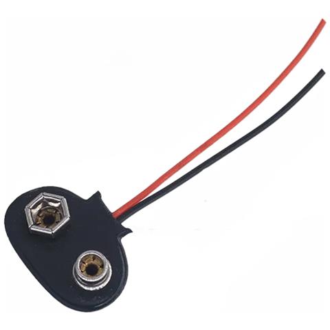 Adattatore Batteria 9v Dc - Connettore Per Progetti Diy Ed Elettronica | Lunghezza Cavo 15 Cm | Pratico E Compatto - Foto 2