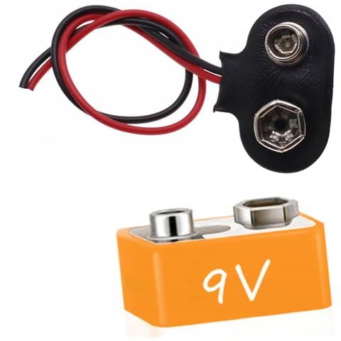 Adattatore Batteria 9v Dc - Connettore Per Progetti Diy Ed Elettronica | Lunghezza Cavo 15 Cm | Pratico E Compatto - Foto 1