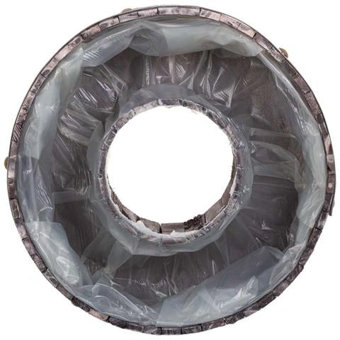 Cestino Tondo In Legno Grigio 36x36x11h - Foto 7