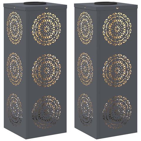Faro LED solare per sentieri 2 pcs Antracite - Foto 1