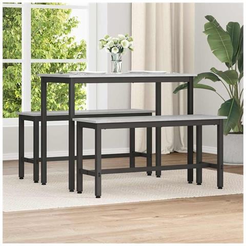 Panchina da pranzo Grigio Sonoma 100 x 32,5 x 48,5 cm - Foto 2