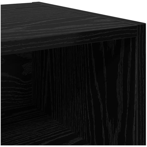 Armadietto per letto 2 pcs Rovere Nero 40 x 30 x 50 cm - Foto 9