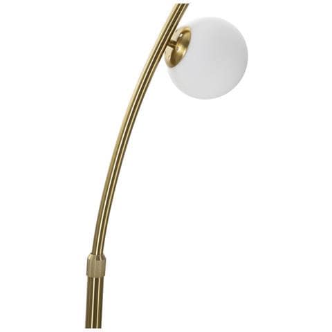 Lampada Da Terra Glamy Arc 6 Luci In Ferro Oro Con Globi In Vetro E Base In Marmo - Foto 2