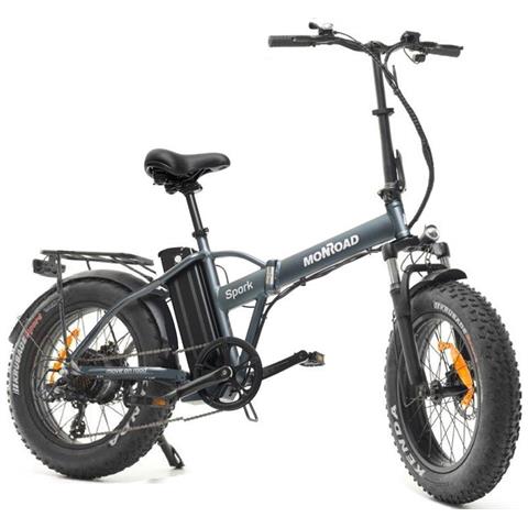 Bici E-bike Misura 20 Fat Bike Spark P3 Bicicletta Pieghevole In Alluminio Batteria 48v 12.8ah Motore Bafang 250w 80nm - Antracite - Foto 1