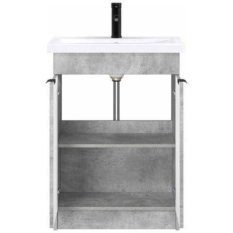 Set di mobili per il bagno Grigio Cemento 56 x 37,5 x 81 cm - Foto 2