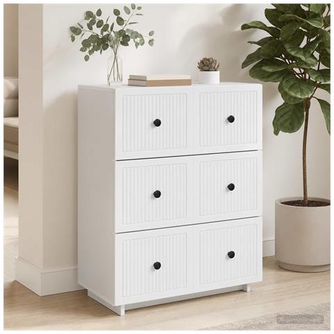 Mobile con Cassetti Bianco 66 x 34,5 x 90 cm - Foto 2