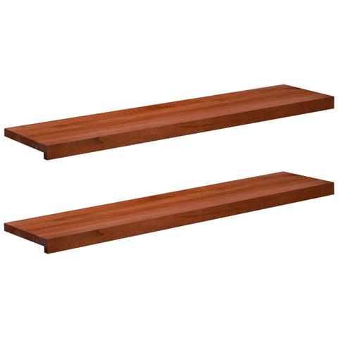 Tappeti per scale 2 pz 120 x 30 x 2 cm Marrone - Foto 1