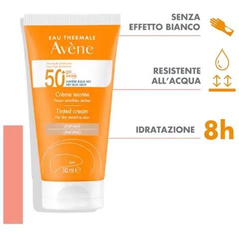 Avene Sol Crema SPF50+ Colorata Nuova Formula 50 ml - Foto 1