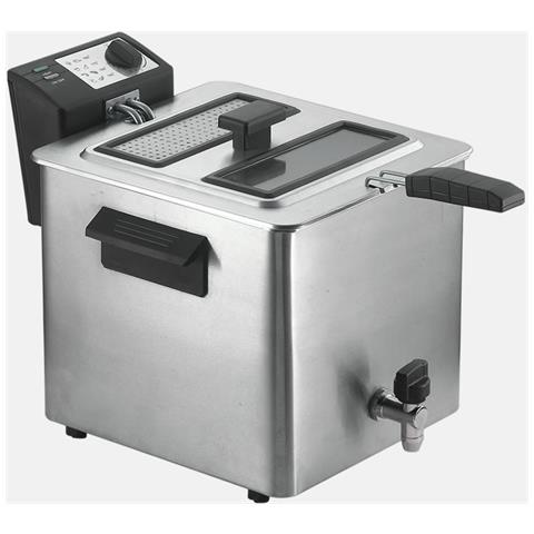 Friggitrice Fry Type 89998 Capacità 8 Litri 3000 Watt Colore Silver - Foto 5