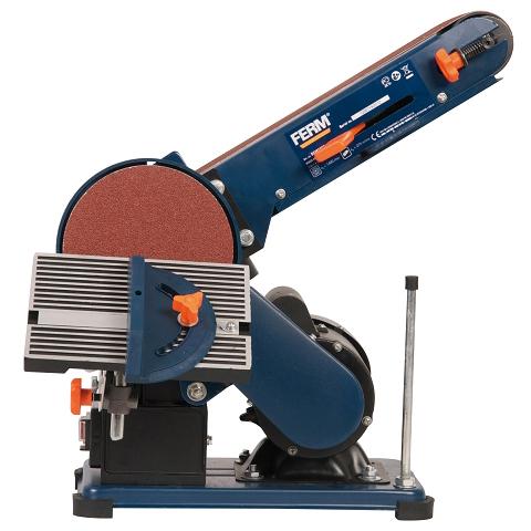 Levigatrice Inclinabile A Nastro E Disco 375W - Dimensioni Nastro 915x100 Mm - Diametro Disco 150 Mm - Foto 2
