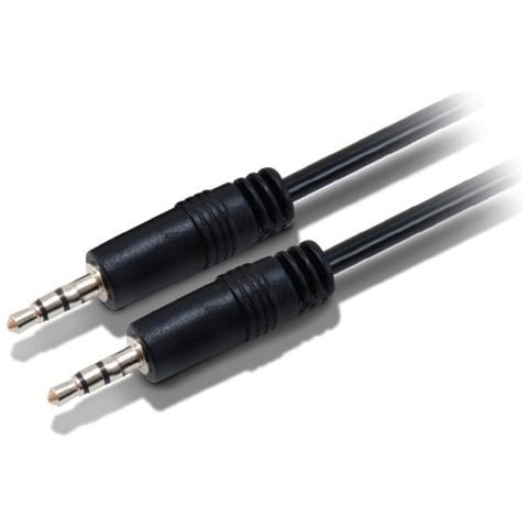 Cavo Audio equip - Mini-phone - for Dispositivo audio - 2 m - 1 x Mini-phone Maschio Audio - Nickelato - Nero - Foto 1