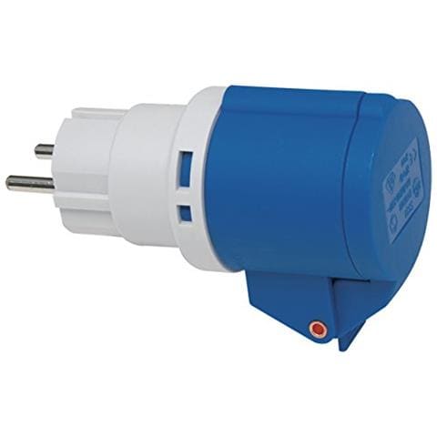 Adattatore CEE 3 poli 16A / 220V IP44 Spine schuko Presa CEE 230V IP44 - Foto 2