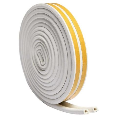 Guarnizione Paraspifferi Parafreddo 6m Adesivo Profilo E Bianco Per Porte E Finestre - Foto 2