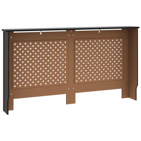Copertura per Radiatore Nera 152x19x81 cm in MDF - Foto 2