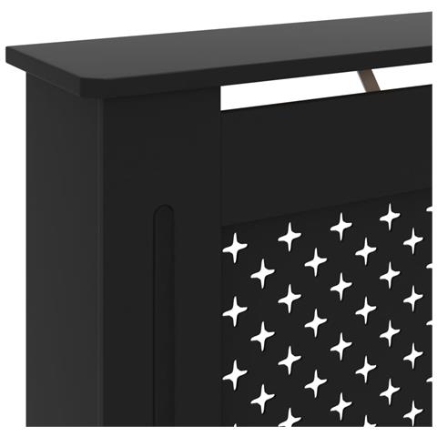 Copertura per Radiatore Nera 152x19x81 cm in MDF - Foto 7