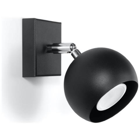 Lampada Da Parete In Acciaio, 10 X 15 X 8 Cm, Colore: Nero - Foto 15