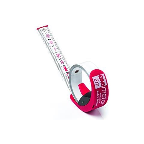 429241021 - Metro Tascabile A Nastro, Lunghezza 2 M, Inossidabile, Colore: Bianco Laccato - Foto 1