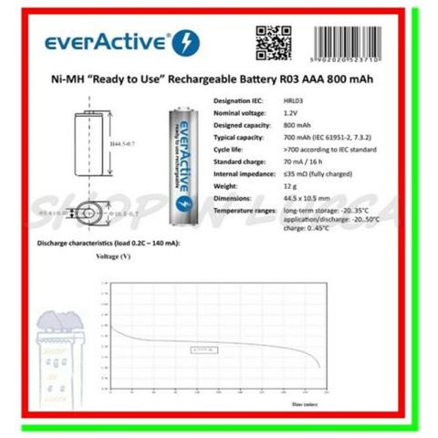 2 Batterie Ricaricabili Aaa Pile Ministilo 1,2v 800mah Nimh Aaa Universali Mouse Pc - Foto 2