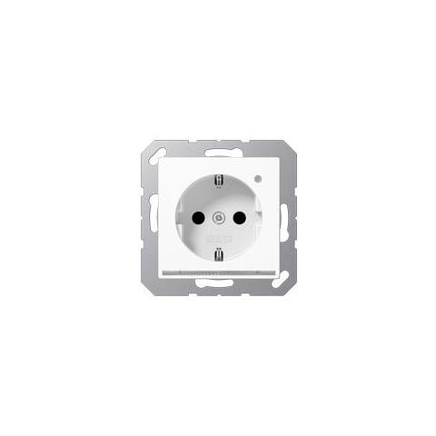 A 1520-o Ww Lnw Schuko-steckdose 16a 250v Led-orient. licht Ws - Schuko-steckdose - 16a250v~ (a1520-owwlnw)  - Foto 1
