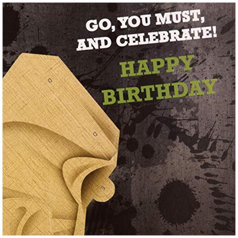 Generale Birthday Card Da Hallmark - Costruire Il Proprio Star Wars Yoda Design - Foto 4