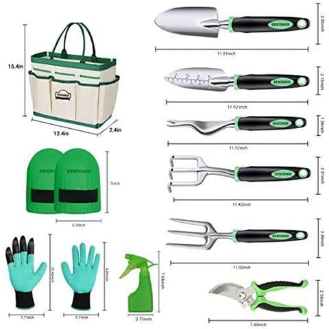 Attrezzo Da Giardino Mano Kit Regalo Tool Il Trapianto Allaperto Di Giardinaggio A Gardener Con La Borsa Stretta Resistente Per Lo Stoccaggio - Foto 2