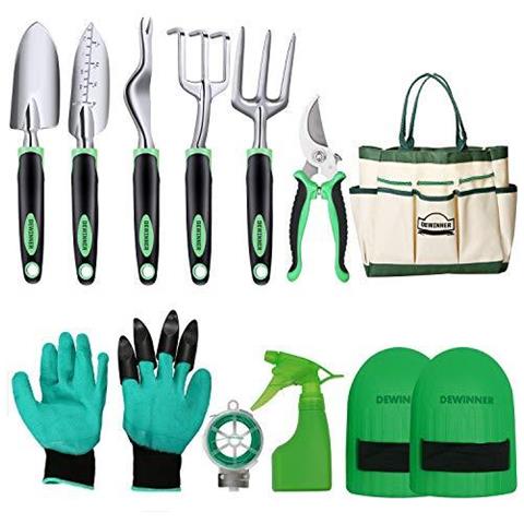 Attrezzo Da Giardino Mano Kit Regalo Tool Il Trapianto Allaperto Di Giardinaggio A Gardener Con La Borsa Stretta Resistente Per Lo Stoccaggio - Foto 1