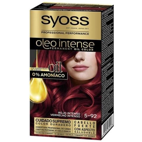 Tintura Permanente Olio Intense Syoss Nº 5,92 Rosso Intenso - Foto 2