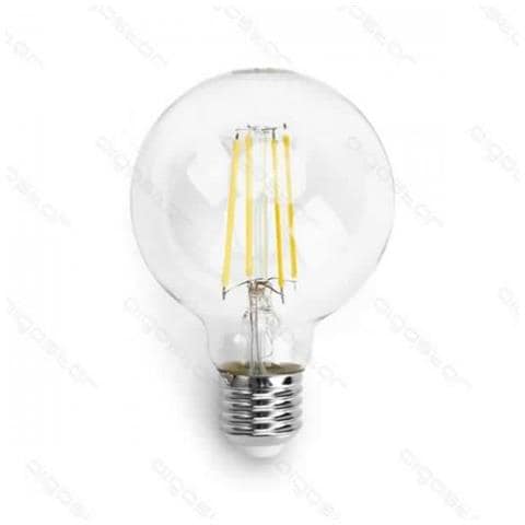 Lampadina Led Filamento G80 8w Attacco E27 900 Lumen 6500k Luce Fredda D80h120mm Angolo 360 Equivale A 66w Incadescenza - Foto 1
