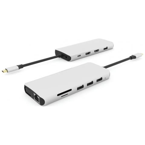 Usb-c Single Usb-c Dock Usb 3.2 Gen 1 (3.1 Gen 1) Type-c 5000 Mbit /s Grigio - Foto 1