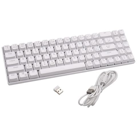 Tastiera Meccanica Da Gaming Rgb Gioco Wireless Wifi Bluetooth Cablata 3 In 1 - Foto 2