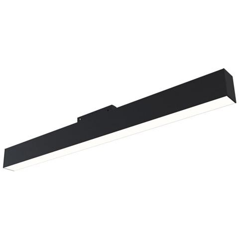 Lampada Per Binario Moderno Alluminio Nero Luce Calda 20w - Foto 1