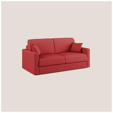Chris Divano letto matrimoniale in tessuto impermeabile T13 206 cm (mat. 160x197) rosso - Foto 1