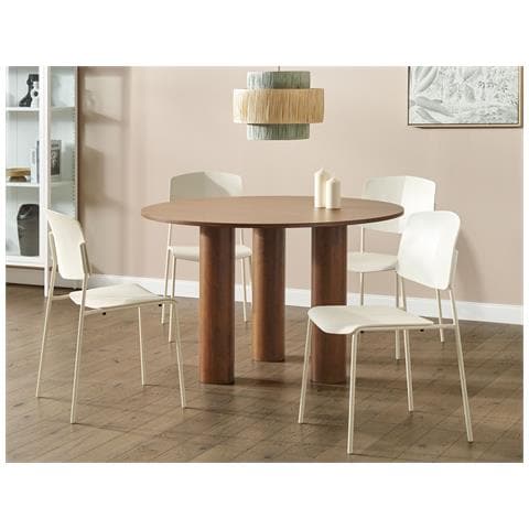Set Di 4 Sedie Da Pranzo Beige Astoria - Foto 1