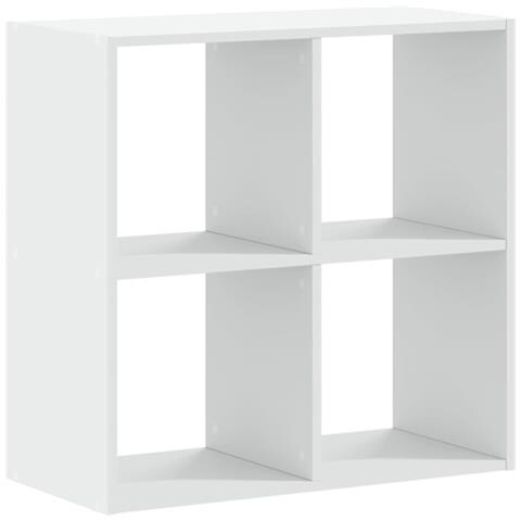 Libreria Bianca 68,5x32x68,5 Cm In Legno Multistrato - Foto 2