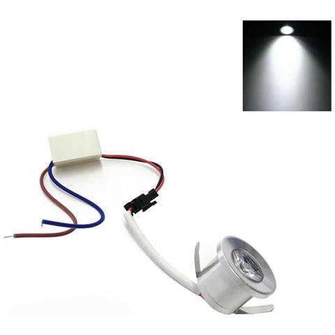 Faretto Led 1w A Incasso Silver Punto Luce Bianca - Foto 1