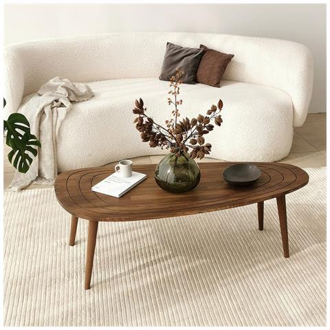 Rana Tavolino Da Caffè In Legno Scuro - Foto 1