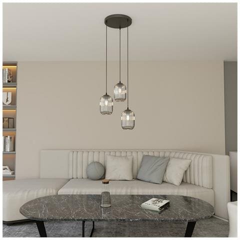 Lampada A Sospensione Verdi - Nero - Metallo - 30x30x140 Cm - Foto 2