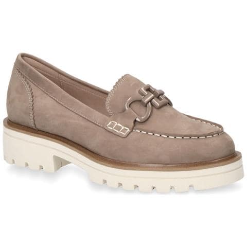 Mud Nubuc Casual Closed Loafers Mocassino Pelle Scarpe Donna Marrone Eu 39, 9-24706-20-356 - Foto 1