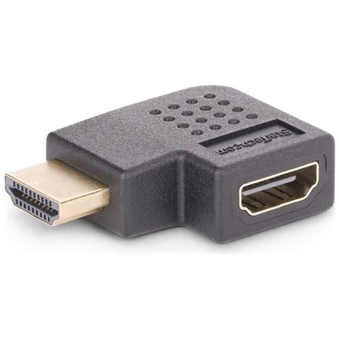 Adattatore HDMI 2.0 ad angolo retto da maschio a femmina, salvaporta HDMI ad alta velocità orizzontale a 90 gradi, 4K 60Hz, M /F - Foto 1