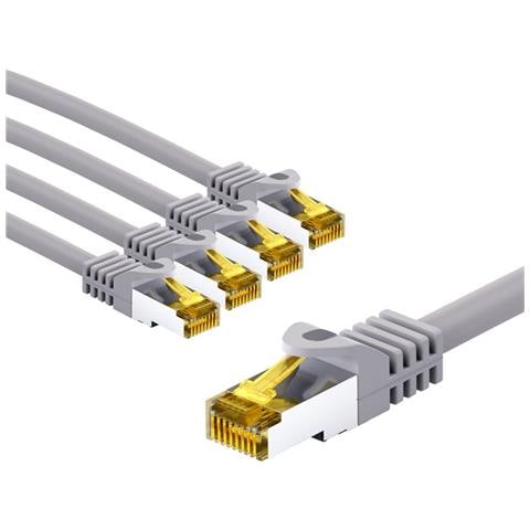 69497 cavo di rete Grigio 5 m Cat7 S /FTP (S-STP) - Foto 1