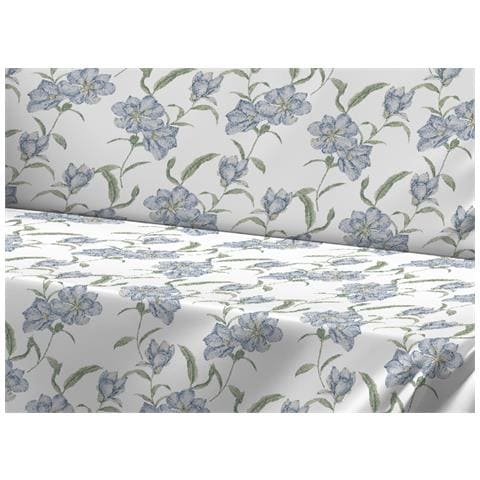 Telo Arredo Granfoulard Copritutto Salvadivano 100% Cotone Dis. Magnolia Singolo Azzurro - Foto 2